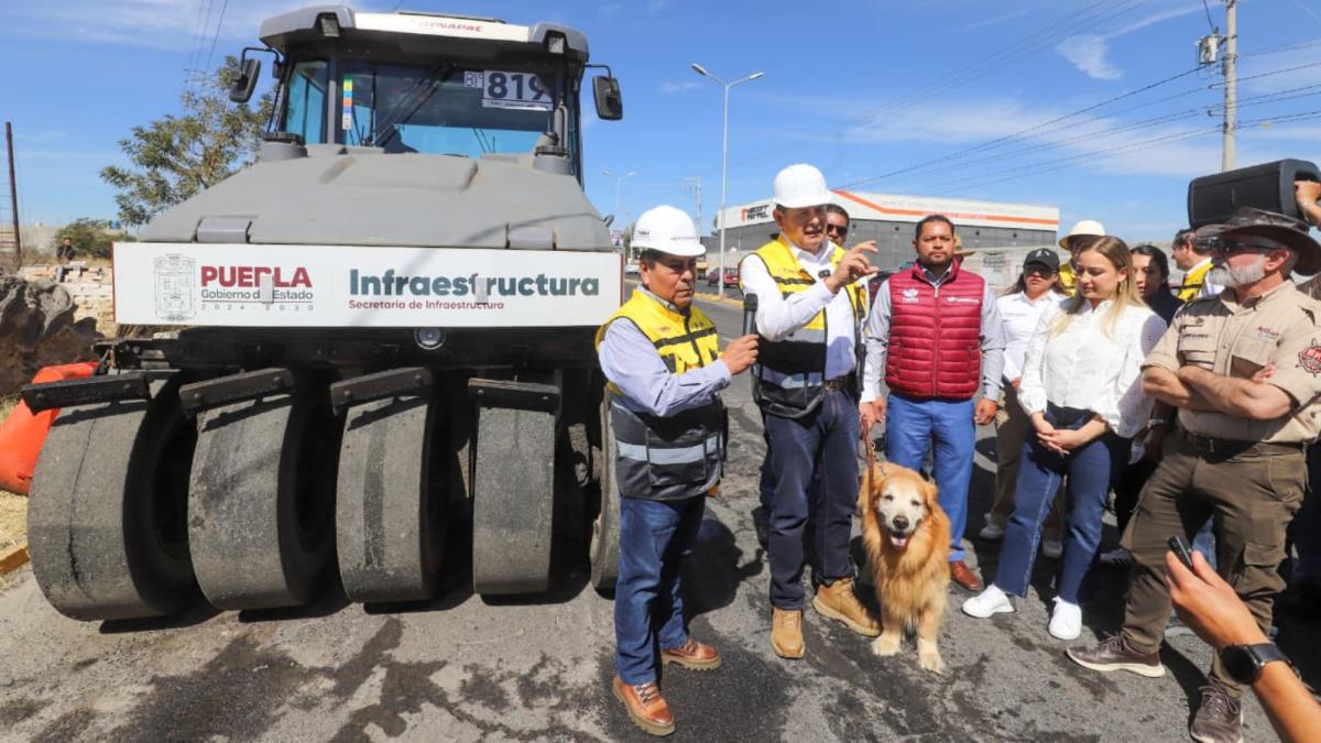 ​Gobernador Armenta supervisa obra clave en Valsequillo que fortalece conectividad regional