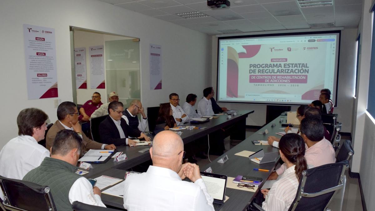 Instala Gobierno de Tamaulipas Mesa Interinstitucional para regularización de centros de rehabilitación