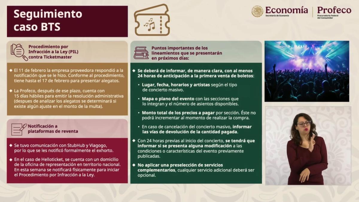 Ultimátum de Profeco a Ticketmaster