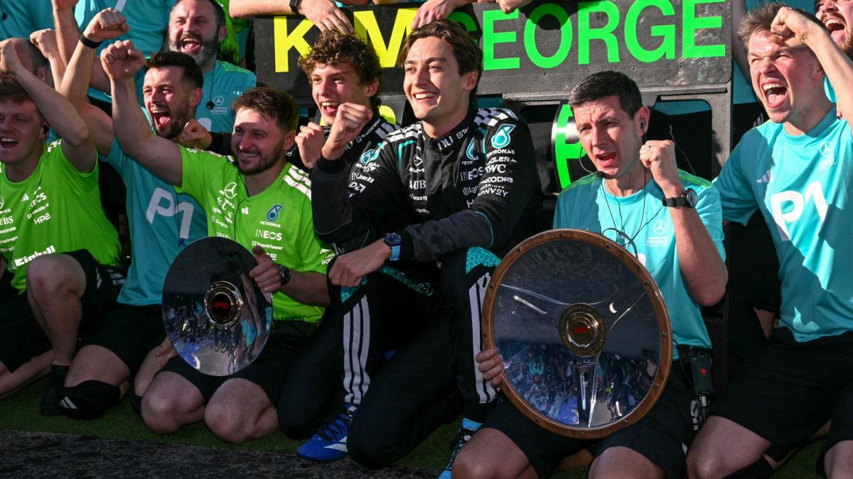 El británico Russell gana el GP de Australia en un golpe de mano de Mercedes