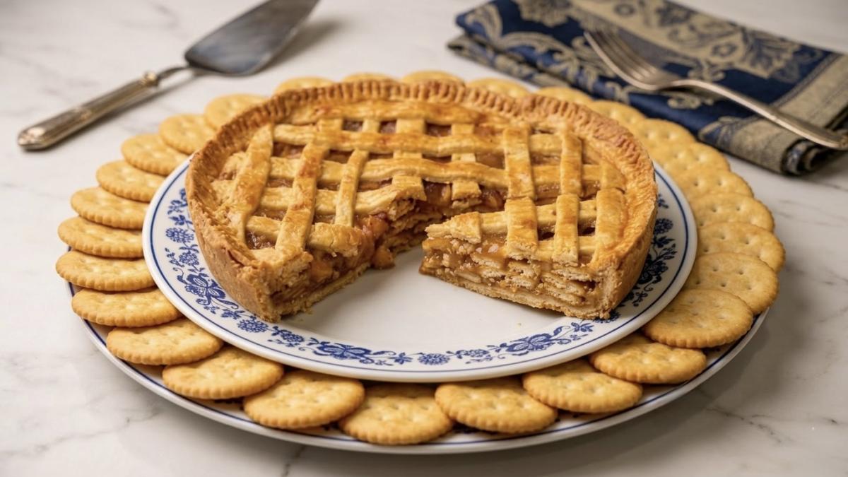 "Pay de manzana sin manzana", una receta de la Gran Depresión hecha con galletas saladas