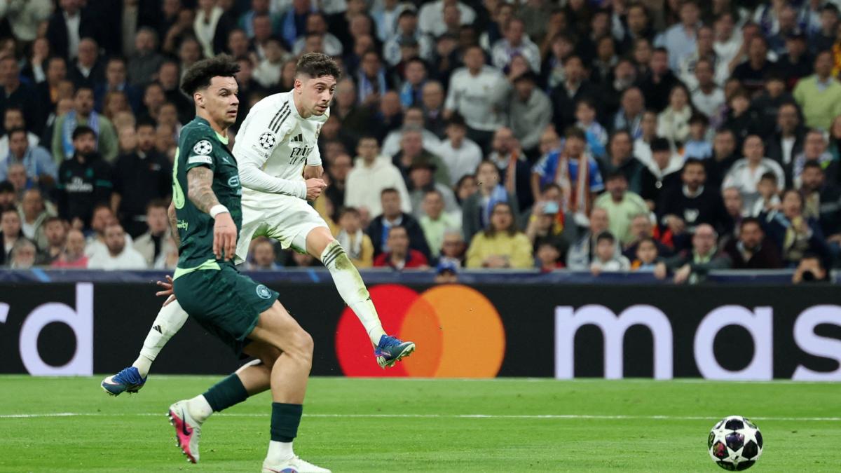 Valverde deslumbró en primera vuelta de octavos de Champions League