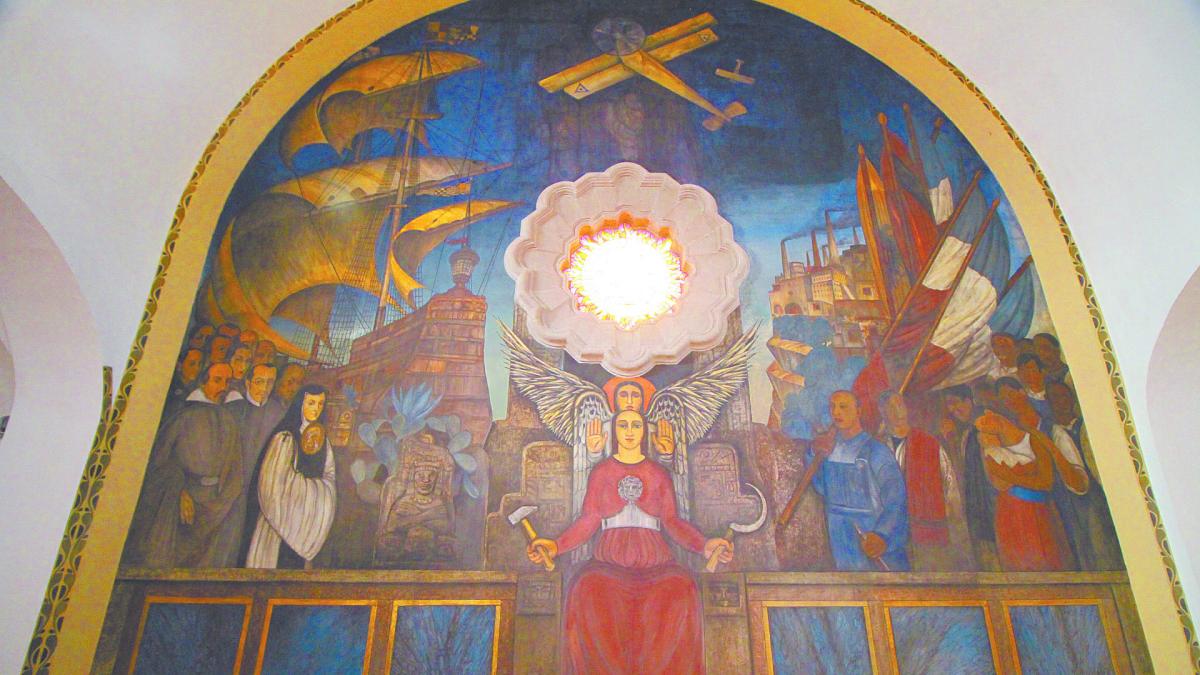 Murales de Roberto Montenegro expresan vigencia del ideal de Vasconcelos