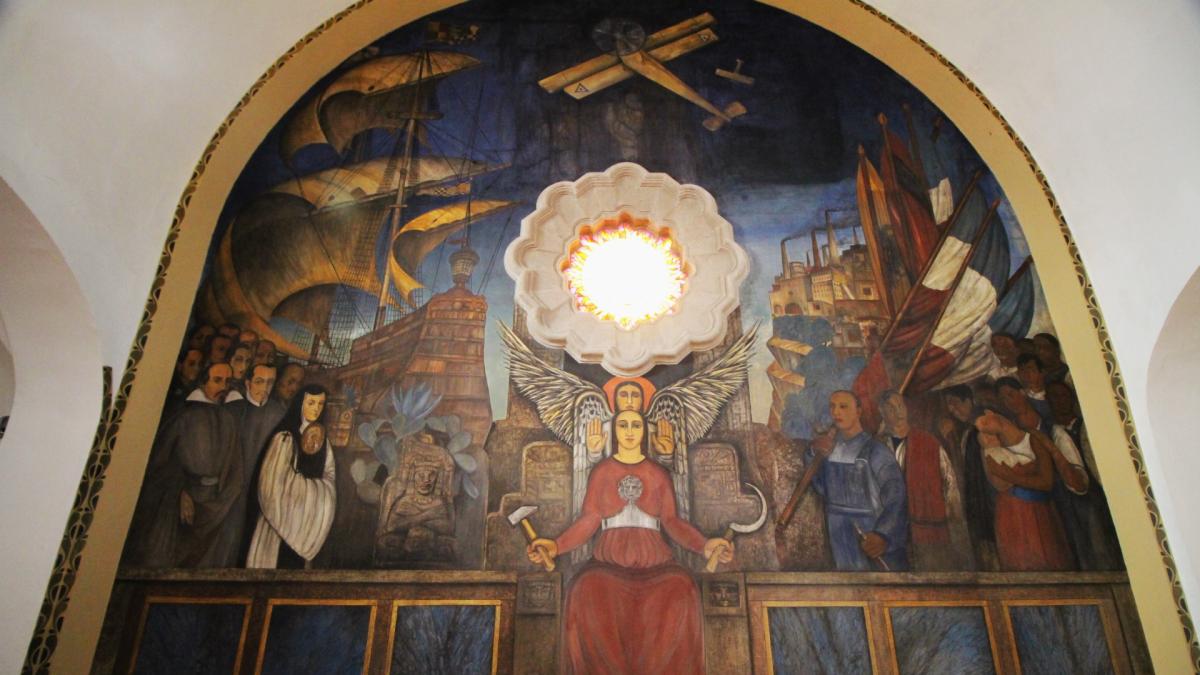 Murales de Roberto Montenegro expresan vigencia del ideal de Vasconcelos