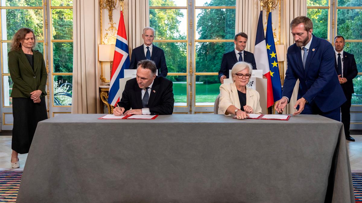 Francia y Noruega firman acuerdo de defensa que incluye la adhesión de Oslo al plan de disuasión nuclear