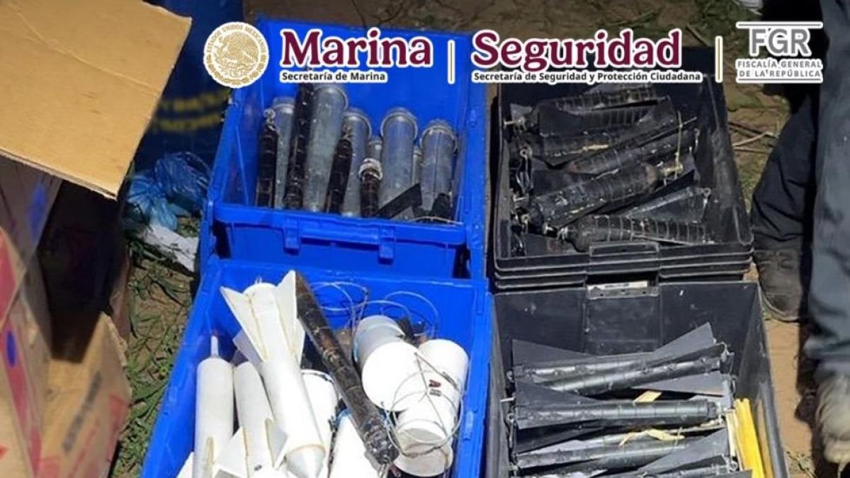 Marina asegura más de 300 explosivos improvisados en El Rosario