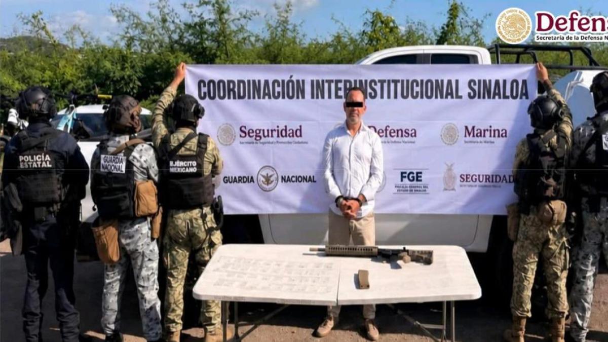 Elementos federales detienen a "Wicho", presunto operador financiero de "Los Rugrats" en Mazatlán