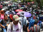 Disturbios en la Secretaria de Gobernación en CDMX por parte de integrantes de la CNTE.
