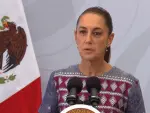 La presidenta de México, Claudia Sheinbaum Pardo, durante la conferencia del 1 de mayo. Foto: Especial