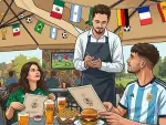 Mesero-pyme-restaurante-mundial-futbol
