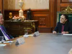 El director ejecutivo de J.P. Morgan, Jamie Dimon, fue recibido por la presidenta Claudia Sheinbaum en Palacio Nacional.
