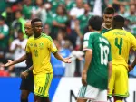 El mediocampista Themba Zwane fue expulsado en el partido inaugural del Mundial 2026 contra México. Foto Reuters
