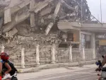 Destrozos causados por los sismos en La Guaira, Venezuela.