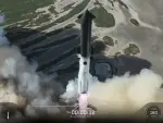 Lanzamiento de la SpaceX Starship desde la base espacial Starbase en Starbase, Texas.
