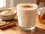 licuado de avena remojada con miel y canela