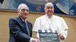 El cineasta Martin Scorsese y el papa Francisco.