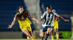 Jugadoras del América y Rayadas.