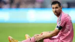 MIAMI, FLORIDA - MAY 24: Lionel Messi #10 of Inter Miami CF reacts during the MLS match between Inter Miami CF and Philadelphia Union at Nu Stadium on May 24, 2026 in Miami, Florida.   Megan Briggs/Getty Images/AFP (Photo by Megan Briggs / GETTY IMAGES NORTH AMERICA / Getty Images via AFP)