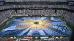 Una vista general muestra a los espectadores observando a bailarines y músicos durante la ceremonia de clausura de la final de la Copa Mundial de Fútbol de 2026 entre España y Argentina.