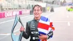 George Russell celebrando.