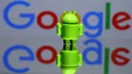 FILE PHOTO - A 3D printed Android mascot Bugdroid is seen in front of a Google logo in this illustration - FILE PHOTO - A 3D printed Android mascot Bugdroid is seen in front of a Google logo in this illustration taken July 9, 2017. Picture taken July 9, 2017.  REUTERS/Dado Ruvic/Illustration/r/File Photo - NARCH/NARCH30