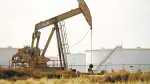 A pump jack operates near a crude oil reserve in the Permian Basin oil field near Midland, Texas, U.S. February 18, 2025.  REUTERS/Eli Hartman