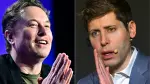 Las empresas de Elon Musk (izq.) xAI y X acusaron de prácticas anticompetitivas a Apple y OpenAi de Sam Altman (der.). Foto: AFP