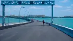 Puente Nichupté en Cancún, Quintana Roo.