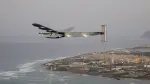 (FILES) The Solar Impulse 2 solar powered airplane flies off Kapolei, Hawaii, on March 3, 2016 on a all-day test flight. Bertrand Piccards pioneering aircraft, which completed a round-the-world flight in 2016 using electric batteries, crashed into the sea in the Gulf of Mexico after being converted into a drone, according to its owner in the United States. In July 2016, Solar Impulse 2 completed a historic round-the-world flight in Abu Dhabi, flying day and night on solar power and without a drop of fuel after a journey of 23 actual flight days and 43,041 km. (Photo by Eugene TANNER / AFP)