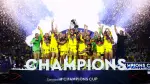 Jugadoras del América Femenil celebran su campeonato.