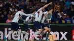 Soccer Football - Liga MX - Final - Second Leg - Pumas UNAM v Cruz Azul - Estadio Olimpico Universitario, Mexico City, Mexico - May 24, 2026 Cruz Azul's Rodolfo Rotondi celebrates scoring their second goal with teammates REUTERS/Henry Romero