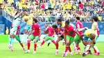Soccer Football - FIFA World Cup 2026 - Group C - Brazil v Morocco - New York/New Jersey Stadium, East Rutherford, New Jersey, U.S. - June 13, 2026Morocco's Yassine Bounou makes a save under pressure from Brazil's Danilo REUTERS/Dylan Martinez