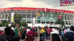 Exterior del Estadio Ciudad de México ( E. Azteca / E. Banorte) el 11 de junio, día en de la inauguración de la Copa del Mundo 2026.