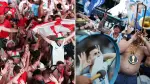 Fanáticos de Inglaterra y Argentina en el Mundial de Futbol 2026.