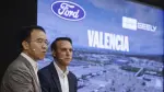 Anuncio conjunto entre directivos de Geely y Ford España.