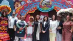 Portadoras y autoridades anunciaron el festival. Foto EE: J. Francisco de Anda Corral