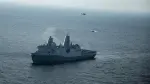 Buque del Ejército estadounidense en aguas del Pacífico.