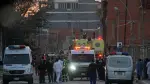 This picture released by APG Noticias shows emergency personnel and firefighters working at the site of an explosion at an army barracks in Viacha, Bolivia, on September 4, 2026. At least 58 people, including 52 civilians and six military personnel, were injured in the blast, which occurred in an area where explosive material was stored, according to Defense Minister Ernesto Justiniano. (Photo by APG NOTICIAS / AFP) / RESTRICTED TO EDITORIAL USE - MANDATORY CREDIT "AFP PHOTO / APG NOTICIAS" - HANDOUT - NO MARKETING NO ADVERTISING CAMPAIGNS - DISTRIBUTED AS A SERVICE TO CLIENTS