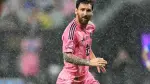 Inter Miami's Argentine forward #10 Lionel Messi runs under a light rain during the Campeones Cup final football match between Inter Miami CF and Mexico's Cruz Azul at Nu Stadium in Miami, Florida, on September 16, 2026. (Photo by CHANDAN KHANNA / AFP)