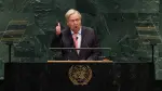 UN Secretary General Antonio Guterres speaks during the 81st United Nations General Assembly at the United Nations Headquarters in New York, on September 22, 2026. (Photo by TIMOTHY A. CLARY / AFP)