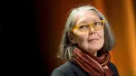 Canadian poet Anne Carson performs her work "Antigonick" at the Moderna Museet art gallery in Stockholm, Sweden, in this file photograph dated May 8, 2015. TT News Agency/Pontus Lundahl via REUTERS ATTENTION EDITORS - THIS IMAGE WAS PROVIDED BY A THIRD PARTY. SWEDEN OUT. NO COMMERCIAL OR EDITORIAL SALES IN SWEDEN.     TPX IMAGES OF THE DAY