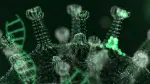 Detalle de un coronavirus. La incidencia de la covid está experimentando un repunte estos días en España.