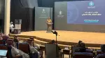 El portavoz de la coalición militar liderada por Arabia Saudí, Turki Al-Malki, habló durante una conferencia de prensa en Riad.
