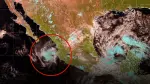Imagen satelital de la tormenta tropical Judy.