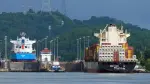 The Norway-flagged LPG tanker Nantes (L) and the Liberia-flagged container ship MSC Conakry IV sail through the Panama Canal near the Pedro Miguel Locks in Panama City on September 4, 2026, as a reduction in canal transits linked to the El Niño phenomenon comes into force. Panama has declared an emergency over El Nino, which raises surface temperatures in the central and eastern equatorial Pacific Ocean and causes global changes in winds and rainfall as well as erratic weather conditions. (Photo by ARNULFO FRANCO / AFP)