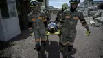 Elementos del Ejército mexicano participan en un simulacro de búsqueda y rescate por el 60 aniversario del Plan DN-III-E, en la Base Aérea de Santa Lucía, Estado de México. Foto: AFP.