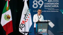 Edgar Amador, titular de la SHCP, en la inauguración de la 89 Convención Bancaria 2026.