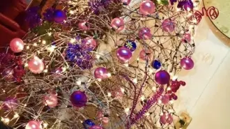 Árbol de Navidad natural.