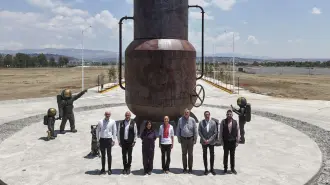 Inauguración del Polo de Desarrollo Económico para el Bienestar (Podecobi), en Tlaxcala.