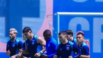 Jugadores del Cruz Azul.